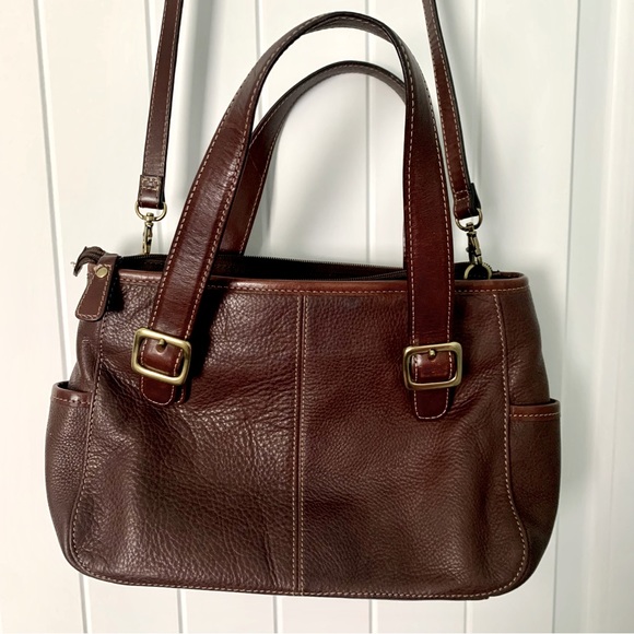 Vintage Fossil Leather Crossbody Bag - Picture 3 of 4